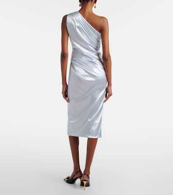 Robe de cocktail asymétrique en satin | Dolce&Gabbana