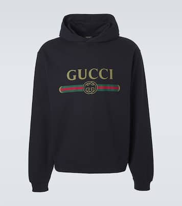 Sweat-shirt à capuche en coton et cachemire | Gucci