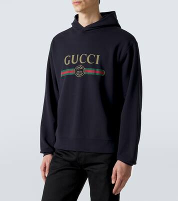 Sweat-shirt à capuche en coton et cachemire | Gucci
