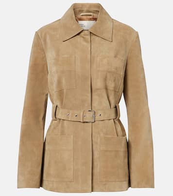 Belted suede jacket | Tory Burch