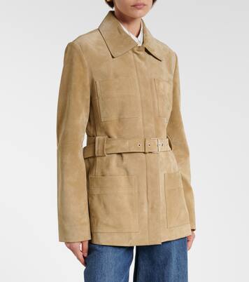 Belted suede jacket | Tory Burch