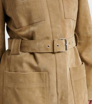 Belted suede jacket | Tory Burch