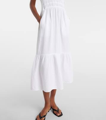 Robe midi Rivelle en coton | Velvet