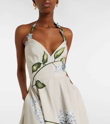 Bedrucktes Cocktailkleid aus Faille | Oscar de la Renta