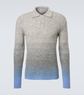 Gradient mohair-blend polo sweater | ERL