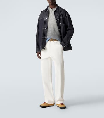 Gradient mohair-blend polo sweater | ERL