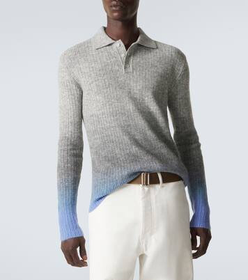 Gradient mohair-blend polo sweater | ERL