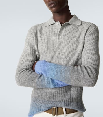 Gradient mohair-blend polo sweater | ERL