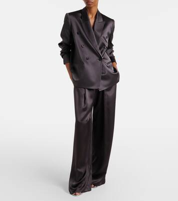 Silk satin wide-leg pants | The Sei