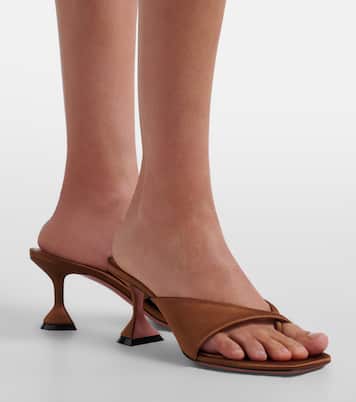 Shiona satin sandals | Amina Muaddi