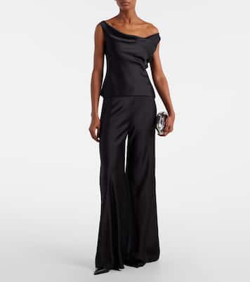 Weite Hose aus Satin | Norma Kamali