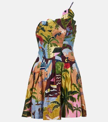 Tropical Painting printed cotton minidress | Farm Rio