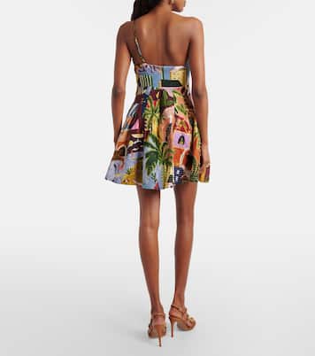 Tropical Painting printed cotton minidress | Farm Rio