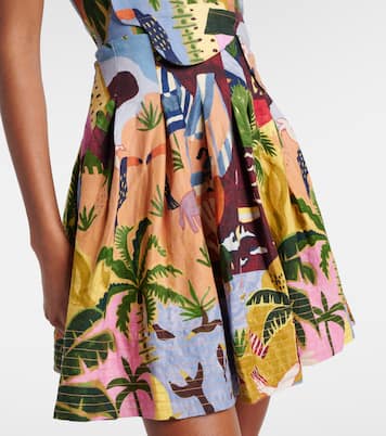 Tropical Painting printed cotton minidress | Farm Rio