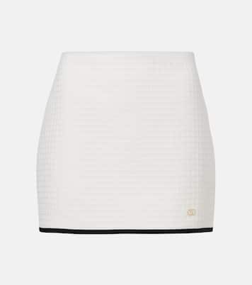 Cotton tweed miniskirt | Valentino