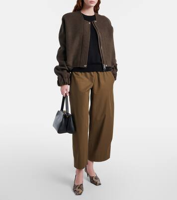 Roma cotton poplin wide-leg pants | Khaite
