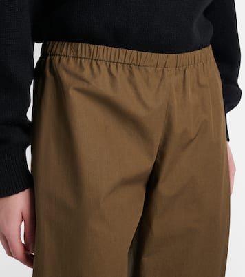 Roma cotton poplin wide-leg pants | Khaite