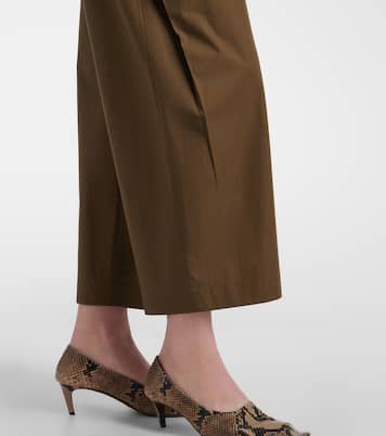Roma cotton poplin wide-leg pants | Khaite