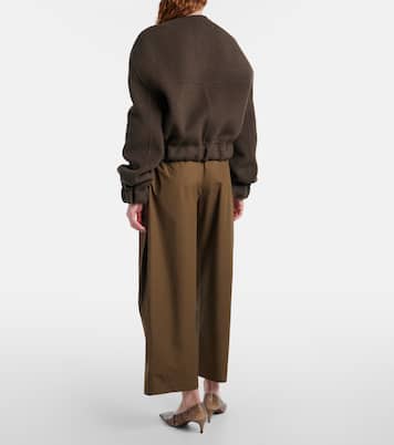 Roma cotton poplin wide-leg pants | Khaite