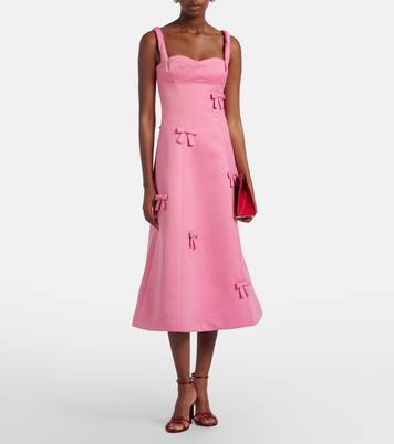 Beatrice bow-detail midi dress | Leo Lin