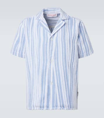 Howel striped cotton toweling shirt | Orlebar Brown