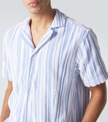 Howel striped cotton toweling shirt | Orlebar Brown