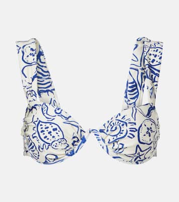 Anniston printed bikini top | Simkhai