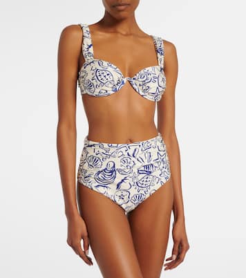 Anniston printed bikini top | Simkhai