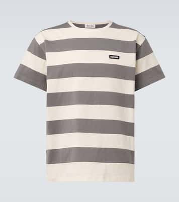 Striped cotton jersey T-shirt | Miu Miu