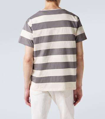 Striped cotton jersey T-shirt | Miu Miu