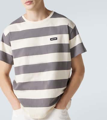 Striped cotton jersey T-shirt | Miu Miu