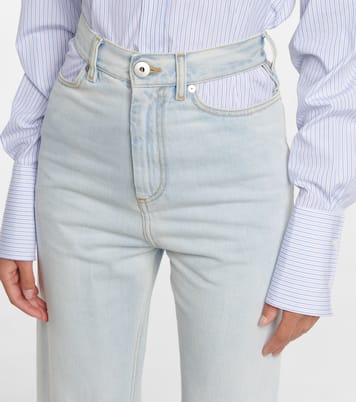 Jeans a gamba larga con cut-out | Maison Margiela