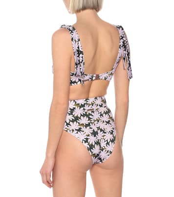 Culotte de bikini Ursula imprimée à taille haute | Alexandra Miro