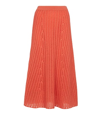 Pablo bouclé-knit cashmere midi skirt | Gabriela Hearst