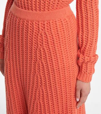 Pablo bouclé-knit cashmere midi skirt | Gabriela Hearst