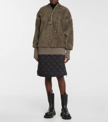 4 Moncler Hyke - Pullover in shearling sintetico | Moncler Genius