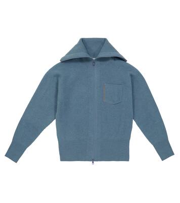 Zipped cashmere cardigan | Brunello Cucinelli Kids