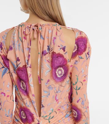 Robe midi Jadessi à fleurs | Isabel Marant