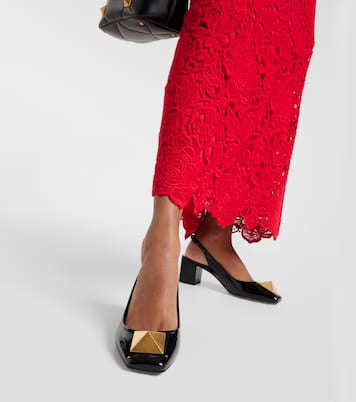 Escarpins One Stud en cuir verni | Valentino Garavani