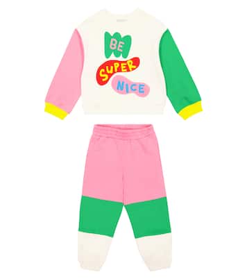 Cotton sweatshirt and sweatpants set | Stella McCartney Kids