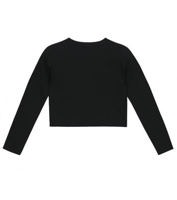 Embellished cotton crop top | Balmain Kids