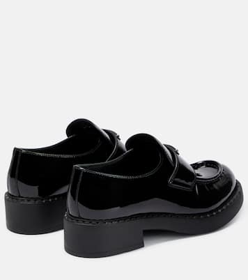 Logo patent leather loafers | Prada