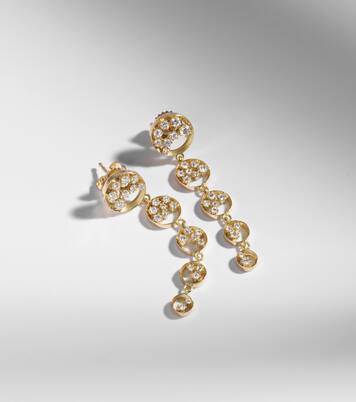 Ohrringe Margot aus 18kt Gelbgold mit Diamanten | Jade Trau