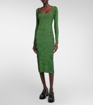 Midikleid aus Rippstrick | Ganni