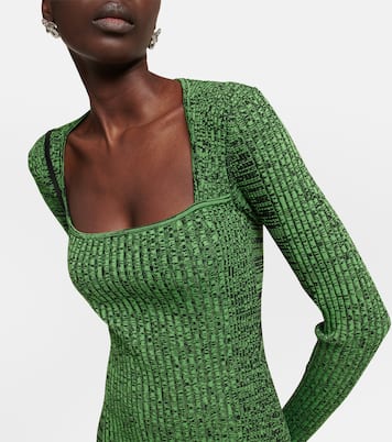 Midikleid aus Rippstrick | Ganni