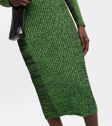 Midikleid aus Rippstrick | Ganni
