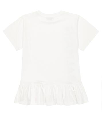 Logo cotton jersey dress | Balmain Kids