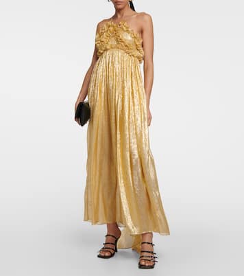 Robe longue Allas en soie mélangée | Petar Petrov