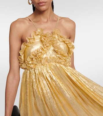 Robe longue Allas en soie mélangée | Petar Petrov