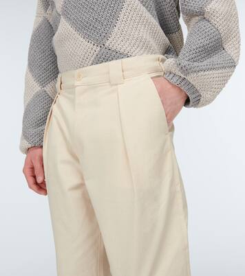 Pantaloni regular in cotone con ricamo | Adish